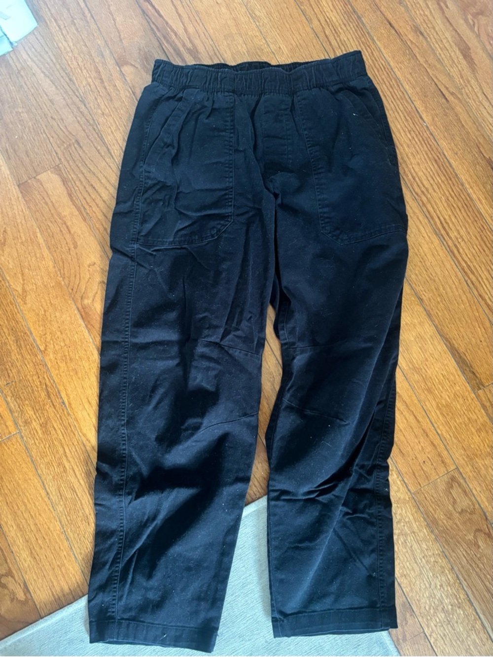 Old Navy Black Elastic-Waist Women's Trousers